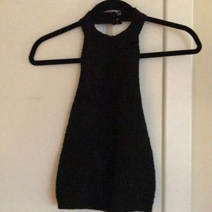 Zara black knitted top